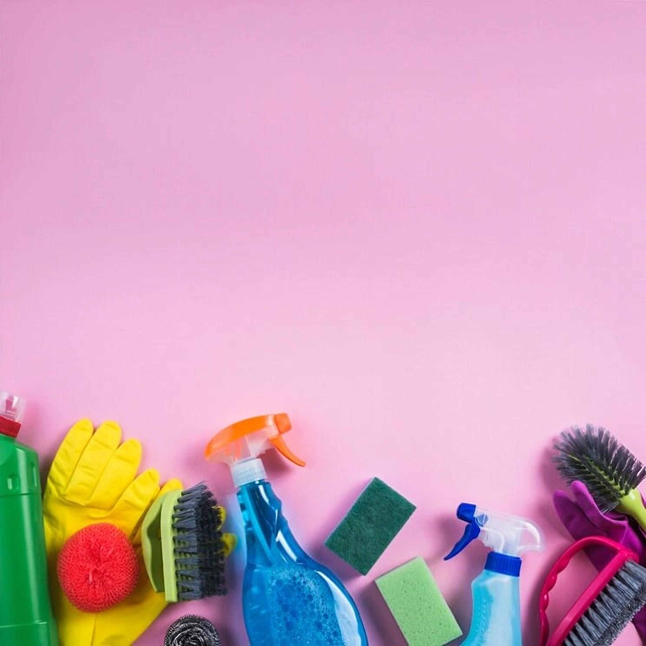 cleaning-products-edge-pink-backdrop_23-2147860269